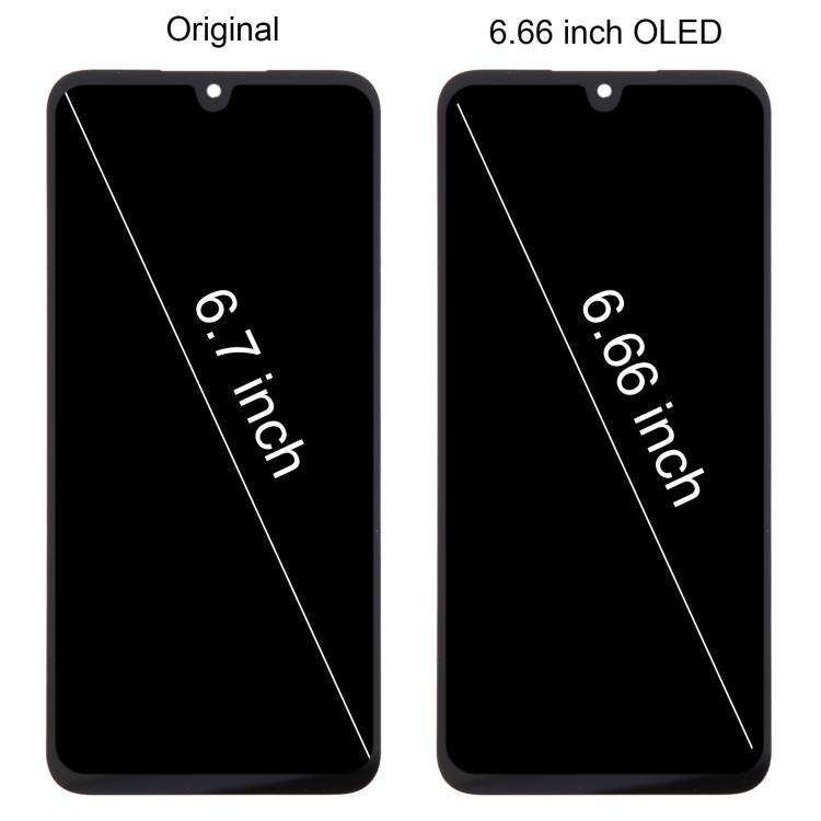 Écran OLED LCD 6,66 pouces (version UE) avec cadre inclus pour Samsung Galaxy A16 5G SM-A166B