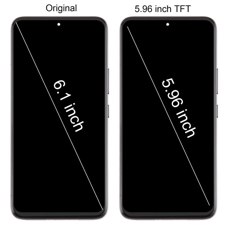 For Samsung Galaxy S22 SM-S901B 5.96 inch TFT LCD Screen Digitizer Full Assembly with Frame, Not Supporting Fingerprint Identification