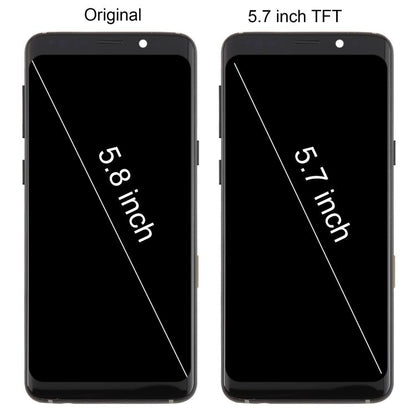 For Samsung Galaxy S9 SM-G960F 5.7 inch TFT LCD Screen Digitizer Full Assembly with Frame
