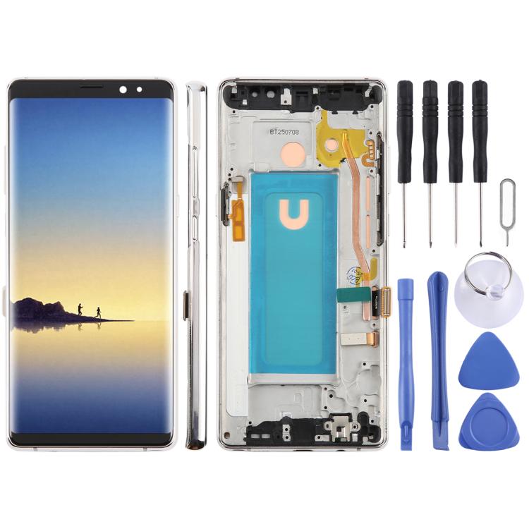 Écran LCD TFT 6,25 pouces avec châssis pour Samsung Galaxy Note 8 SM-N950F