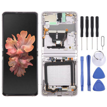 Écran LCD complet avec cadre pour Samsung Galaxy Z Flip 5G SM-F707, For Samsung Galaxy Z Flip 5G