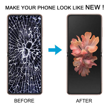 Écran LCD complet avec cadre pour Samsung Galaxy Z Flip 5G SM-F707, For Samsung Galaxy Z Flip 5G