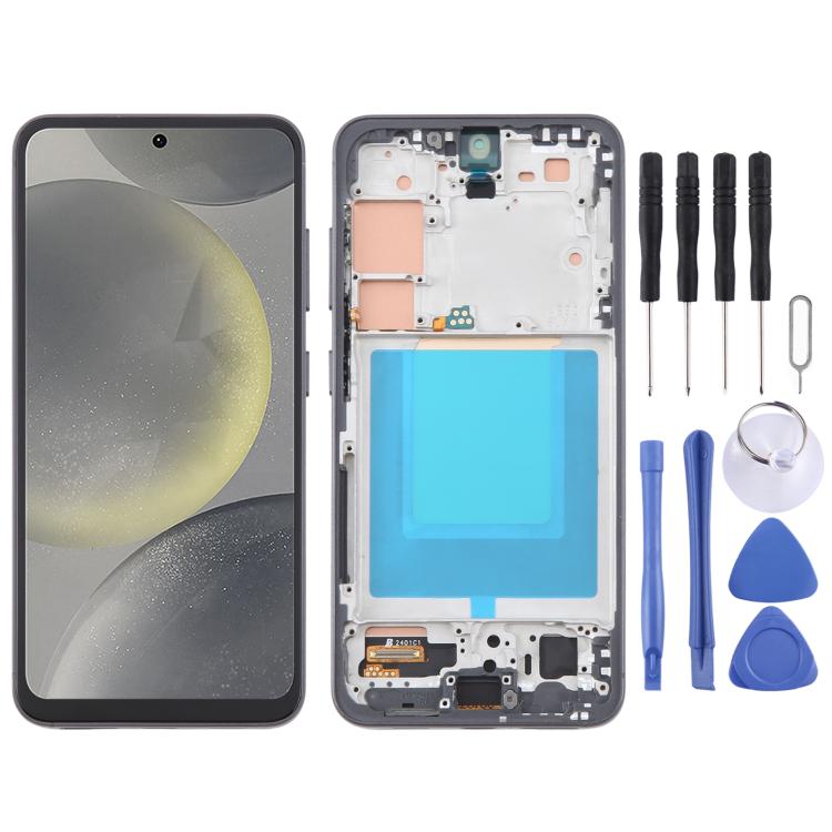Écran LCD TFT complet avec numériseur et cadre pour Samsung Galaxy S24 5G SM-S921B (sans lecteur d'empreintes digitales)., For Samsung Galaxy S24 5G