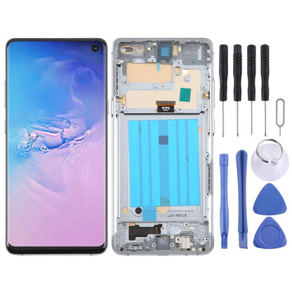Écran LCD TFT complet avec cadre pour Samsung Galaxy S10 5G SM-G977B (numériseur inclus, sans lecteur d'empreintes digitales)., For Samsung Galaxy S10 5G
