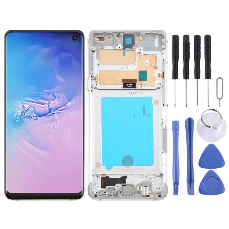 Écran LCD TFT complet avec cadre pour Samsung Galaxy S10 5G SM-G977B (numériseur inclus, sans lecteur d'empreintes digitales)., For Samsung Galaxy S10 5G