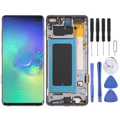 Écran OLED LCD complet avec cadre pour Samsung Galaxy S10+ 4G SM-G975, For Samsung Galaxy S10+ 4G