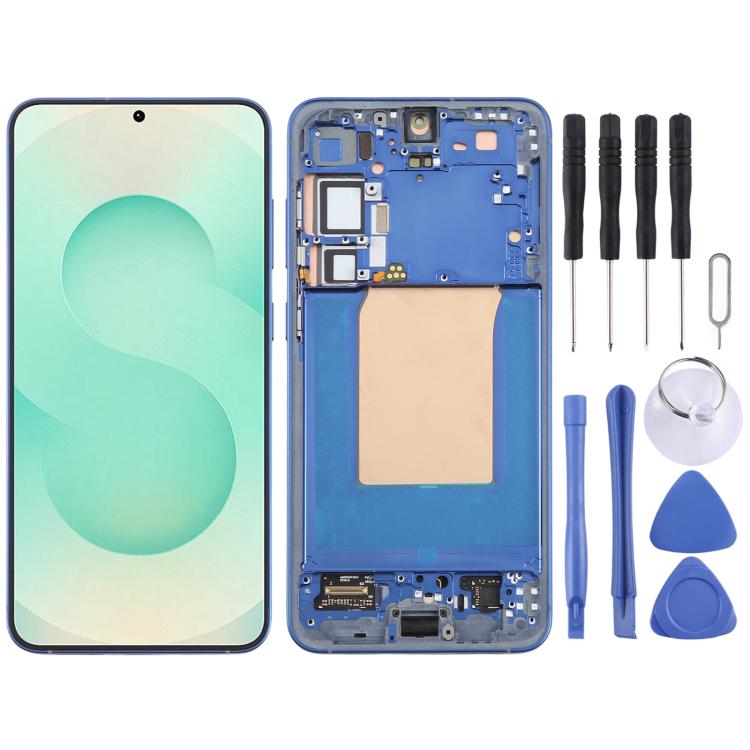 Écran OLED LCD complet avec cadre pour Samsung Galaxy S25+ SM-S936B, For Samsung Galaxy S25+(OLED)