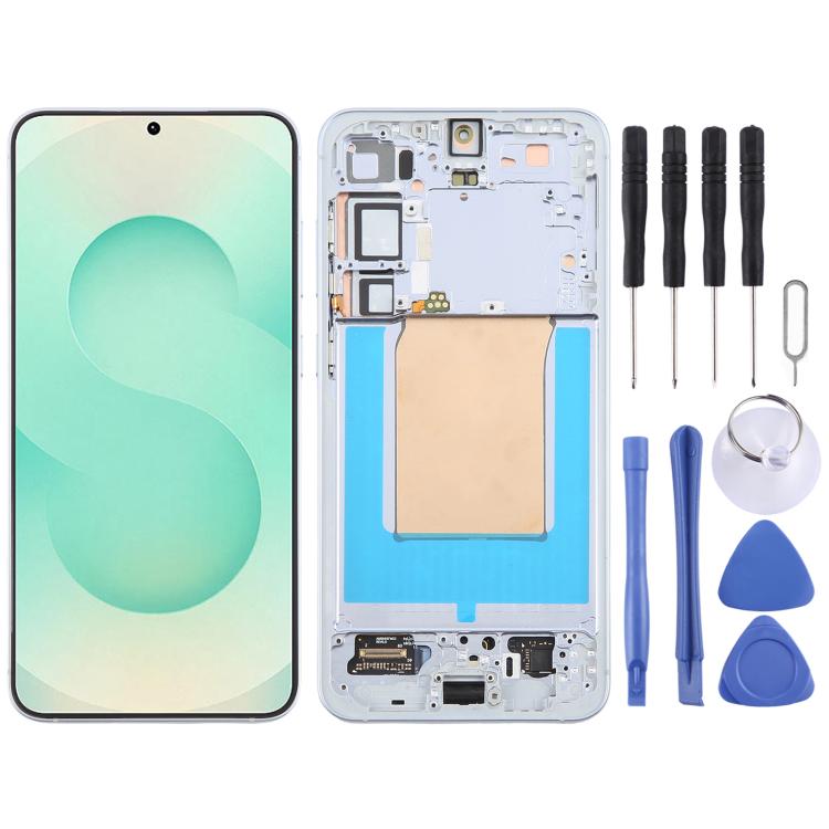 Écran OLED LCD complet avec cadre pour Samsung Galaxy S25+ SM-S936B, For Samsung Galaxy S25+(OLED)