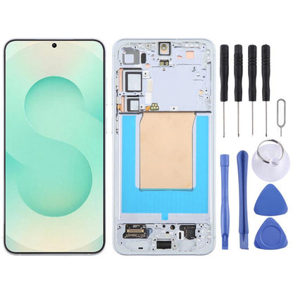 Écran OLED LCD complet avec cadre pour Samsung Galaxy S25+ SM-S936B, For Samsung Galaxy S25+(OLED)