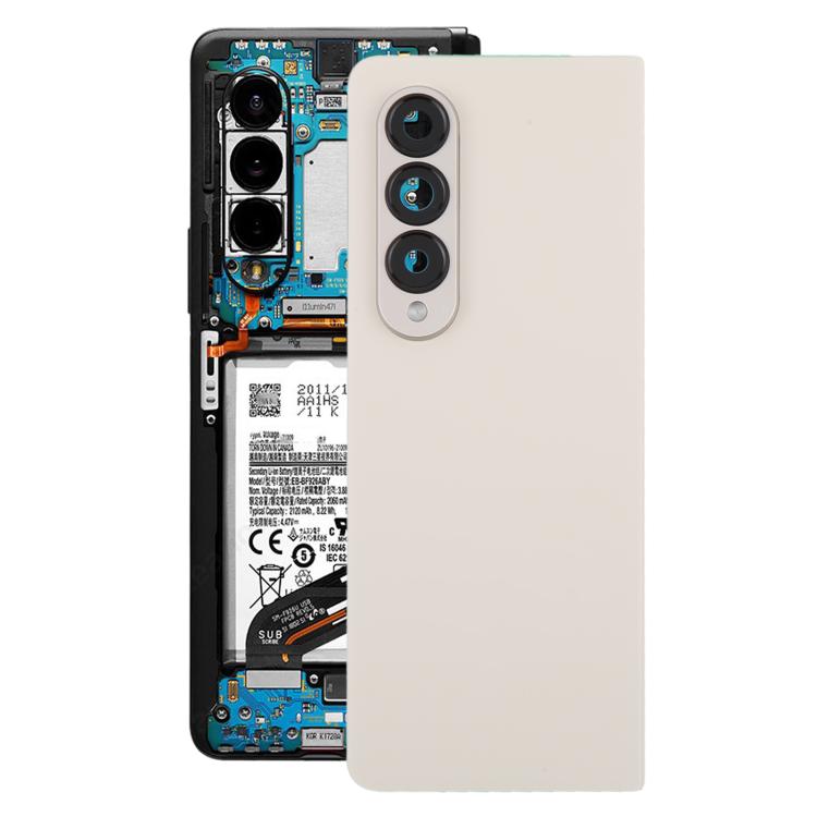 Coque arrière de batterie d'origine pour Samsung Galaxy Z Fold4 SM-F936B, For Galaxy Z Fold4(Original,with Lens Frame)