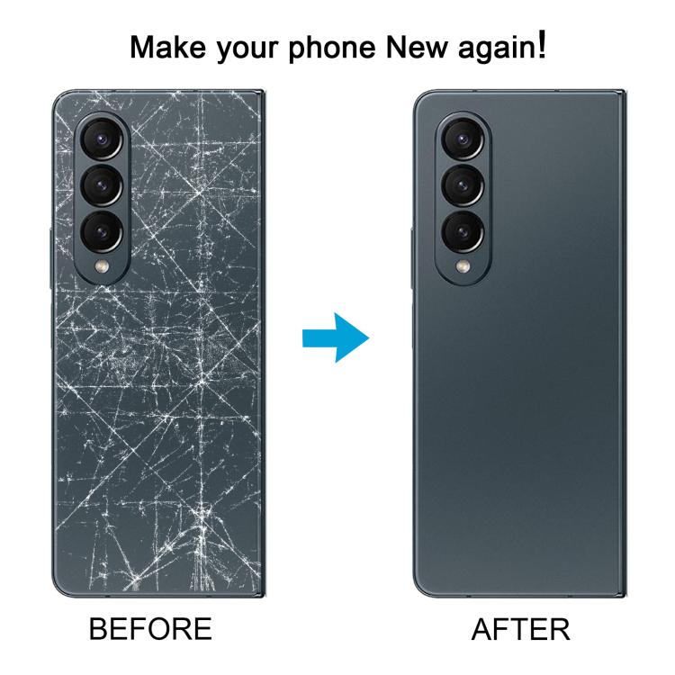 Coque arrière de batterie d'origine pour Samsung Galaxy Z Fold4 SM-F936B, For Galaxy Z Fold4(Original,with Lens Frame)