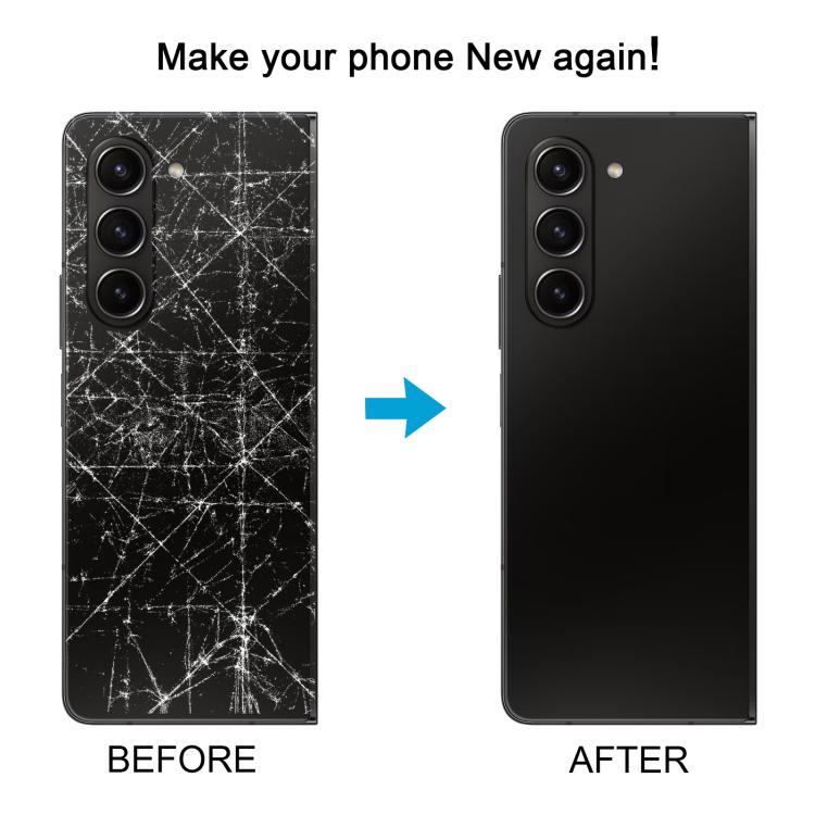Coque arrière de batterie d'origine avec cadre d'objectif pour Galaxy Z Fold5 SM-F946B, For Galaxy Z Fold5(Original,with Lens Frame)