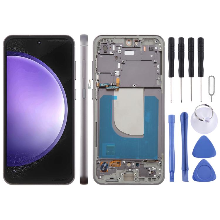 Écran LCD d'origine pour Galaxy S23 FE, numériseur complet avec cadre, For Galaxy S23 FE(Original)