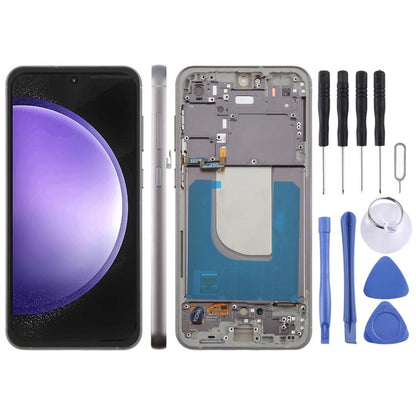 Écran LCD d'origine pour Galaxy S23 FE, numériseur complet avec cadre, For Galaxy S23 FE(Original)