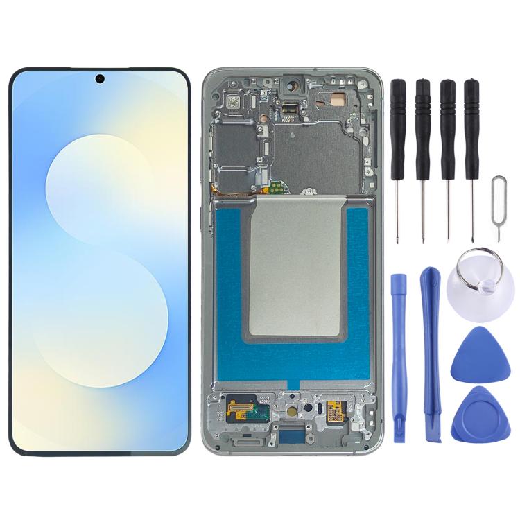 Écran LCD d'origine complet avec cadre pour Galaxy S25 FE SM-S731B, For Galaxy S25 FE(Original), For Galaxy S25 FE(Original Main LCD)