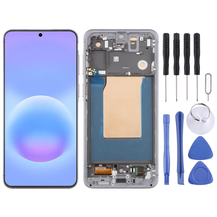 Écran OLED LCD 6,62 pouces avec cadre, numériseur et assemblage complets., For Galaxy A57