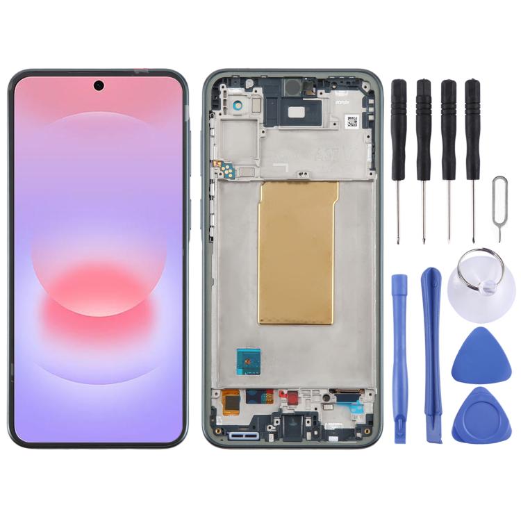 Écran OLED LCD 6,62 pouces avec cadre, numériseur et assemblage complets., For Galaxy A37