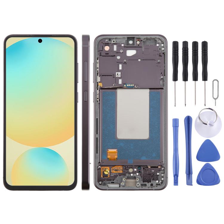 Écran LCD d'origine pour Galaxy S24 FE SM-S721B, numériseur complet avec cadre, For Galaxy S24 FE(Original)