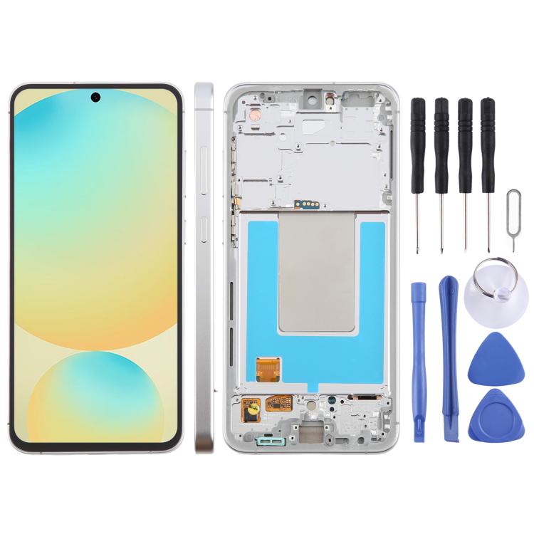Écran LCD d'origine pour Galaxy S24 FE SM-S721B, numériseur complet avec cadre, For Galaxy S24 FE(Original)