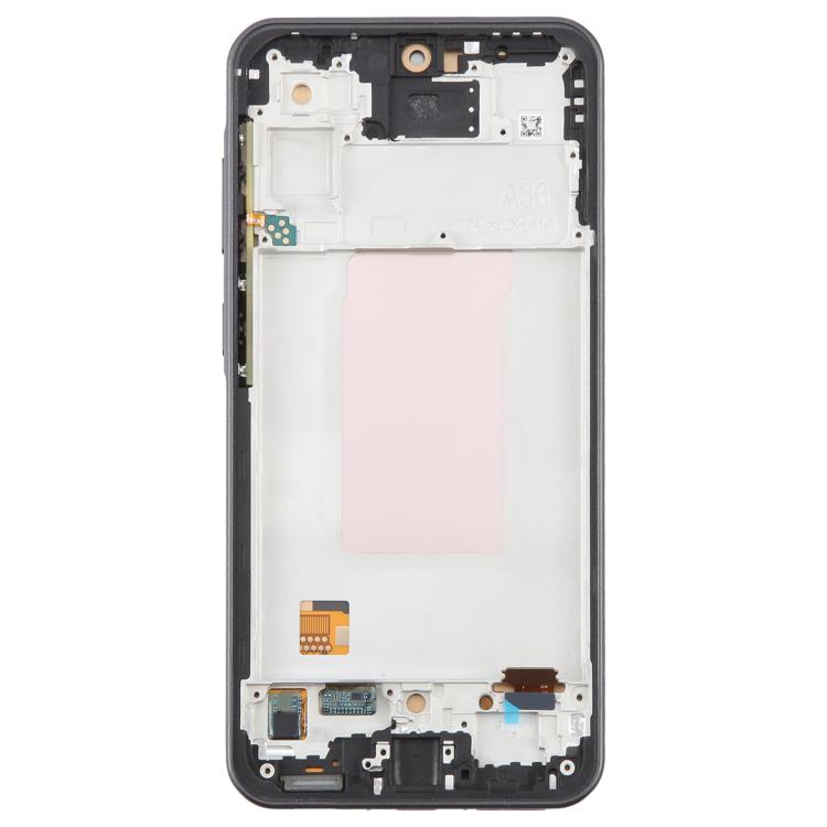 Écran LCD complet avec cadre pour Galaxy A36 SM-A366B (cell incell), sans lecteur d'empreintes digitales., For Galaxy A36
