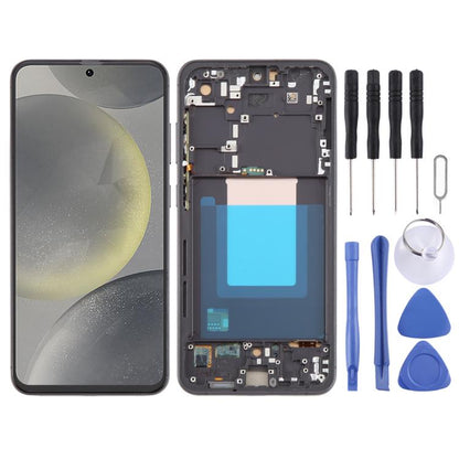 Écran LCD complet avec cadre pour Galaxy S24 FE SM-S721B (sans lecteur d'empreintes digitales)., For Galaxy S24 FE