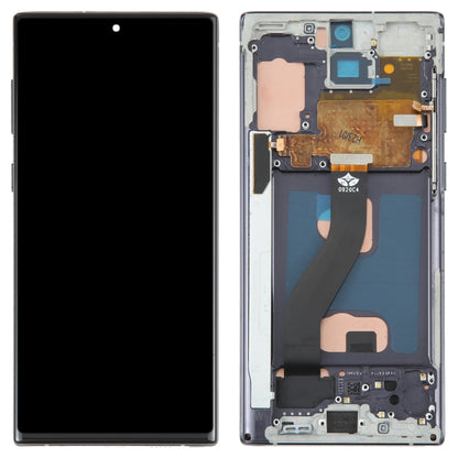 Écran LCD matériel TFT pour ensemble complet de numériseur Samsung Galaxy Note10 avec cadre/écriture manuscrite, ne prenant pas en charge l'identification par empreinte digitale