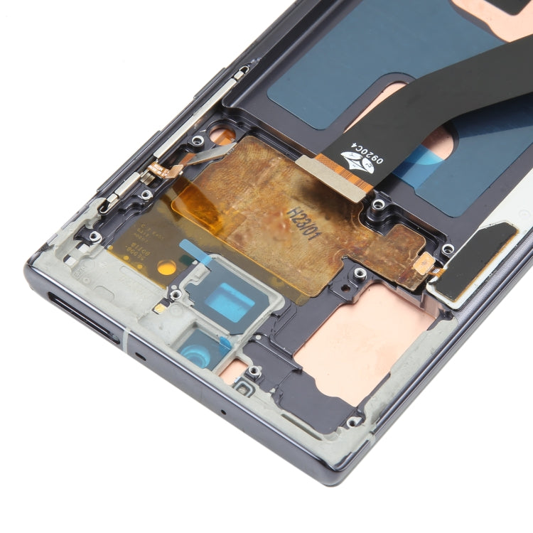 Écran LCD matériel TFT pour ensemble complet de numériseur Samsung Galaxy Note10 avec cadre/écriture manuscrite, ne prenant pas en charge l'identification par empreinte digitale