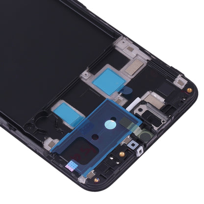 Pour Galaxy A20 SM-A205F/DS, A205FN, A205GN/DS, A205YN, A205G/DS, boîtier avant, plaque de cadre LCD
