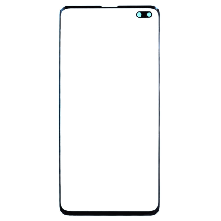 Pour Galaxy S10 + SM-G975F/DS, SM-G975U, SM-G975W, lentille extérieure en verre d'écran avant d'origine