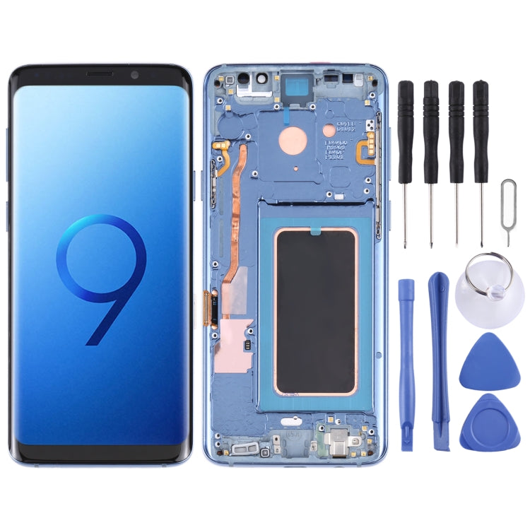 Écran LCD matériel Super AMOLED et numériseur complet avec cadre pour Galaxy S9 + / G965F / G965F / DS / G965U / G965W / G9650, For Samsung Galaxy S9+, For Galaxy S9+ (Frame), For Galaxy S9+