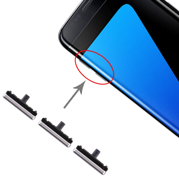 Pour Galaxy S7 Edge 10, jeu de touches latérales