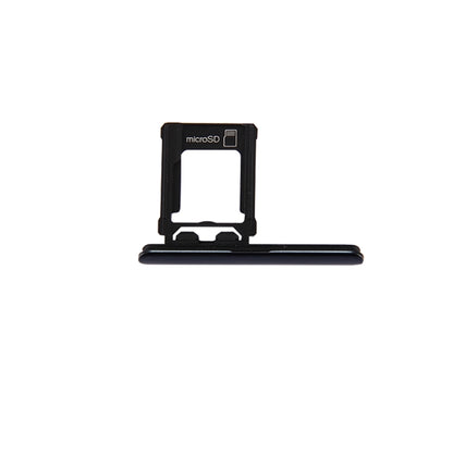 Plateau de carte Micro SD + prise anti-poussière de port de fente de carte pour Sony Xperia XZ Premium (version SIM unique)