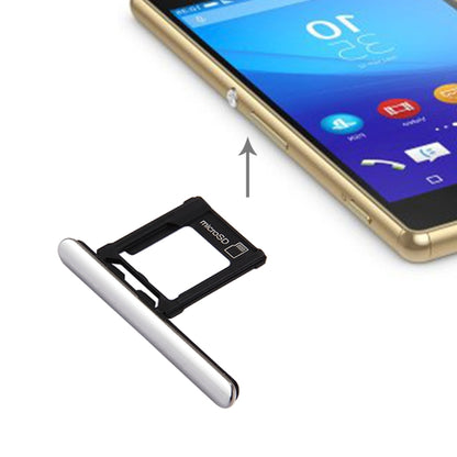 Plateau de carte Micro SD + prise anti-poussière de port de fente de carte pour Sony Xperia XZ Premium (version SIM unique)