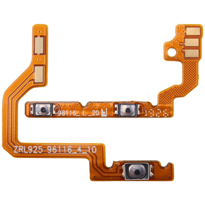 Pour Galaxy A10S, 1 paire de boutons d'alimentation et de boutons de volume, câble flexible