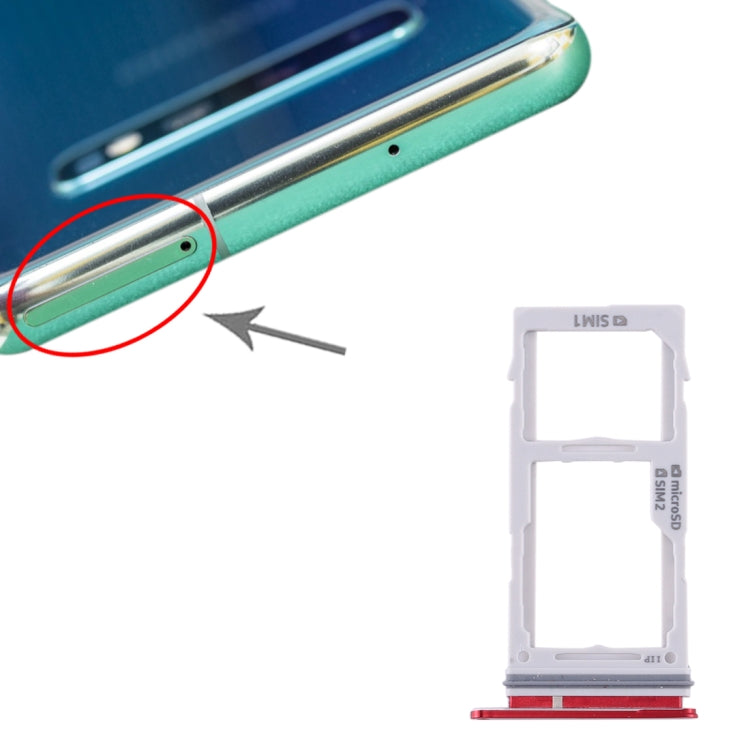 Pour Samsung Galaxy S10+ / S10 / S10e Plateau de carte SIM + Plateau de carte Micro SD