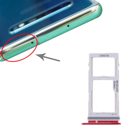 Pour Samsung Galaxy S10+ / S10 / S10e Plateau de carte SIM + Plateau de carte Micro SD