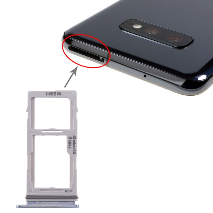 Pour Galaxy S10+ / S10 / S10e Plateau de carte SIM + Plateau de carte SIM / Plateau de carte Micro SD