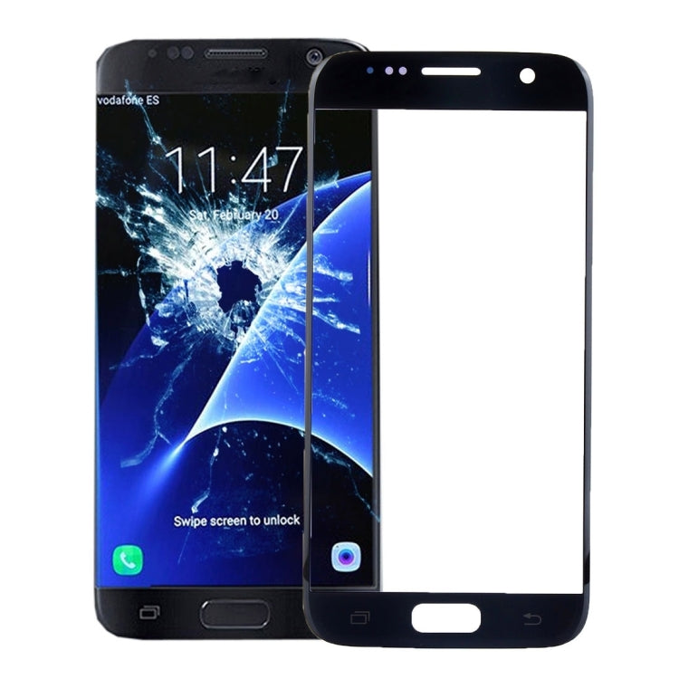 Lentille extérieure en verre pour écran avant Samsung Galaxy S7, avec adhésif OCA optiquement transparent