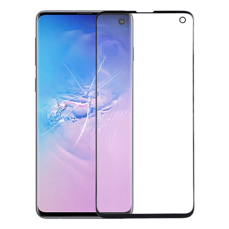 Lentille extérieure en verre pour écran avant Samsung Galaxy S10, avec adhésif OCA optiquement transparent