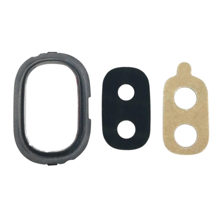 Pour Galaxy J4, J400F/DS, J400G/DS, 10 pièces, lunette de caméra arrière avec couvercle d'objectif et adhésif