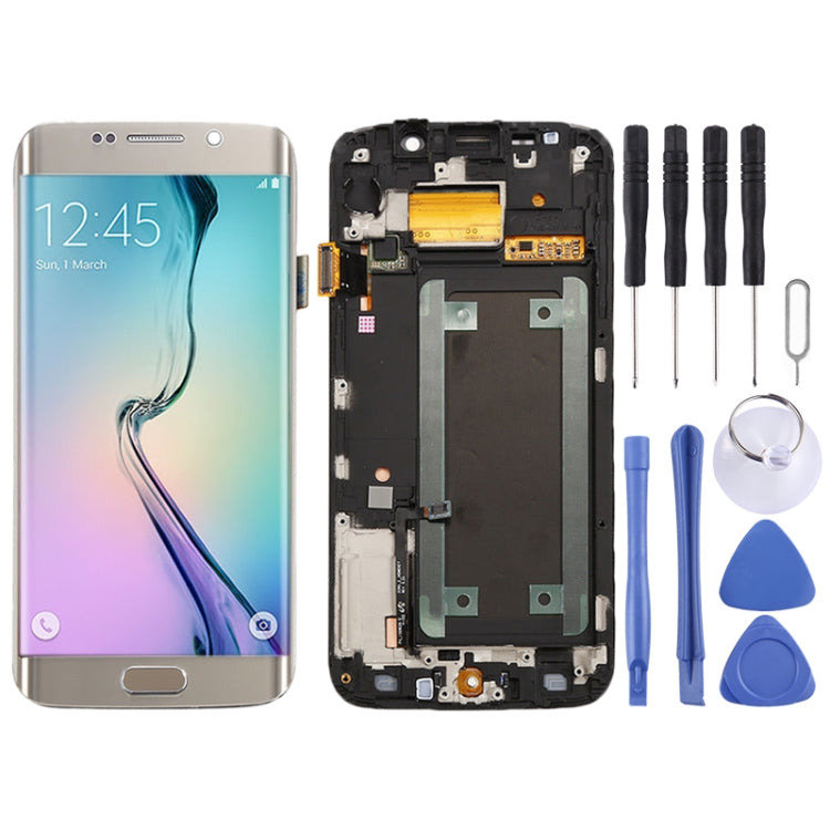 Écran LCD d'origine et numériseur complet avec cadre pour Samsung Galaxy S6 Edge SM-G925F