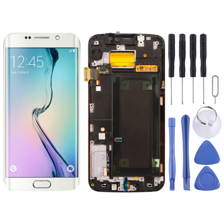 Écran LCD d'origine et numériseur complet avec cadre pour Samsung Galaxy S6 Edge SM-G925F