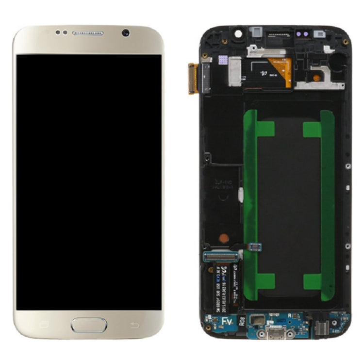 Écran LCD d'origine et numériseur complet avec cadre pour Samsung Galaxy S6 SM-G920F
