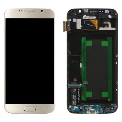 Écran LCD d'origine et numériseur complet avec cadre pour Samsung Galaxy S6 SM-G920F