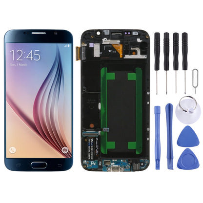 Écran LCD d'origine et numériseur complet avec cadre pour Samsung Galaxy S6 SM-G920F