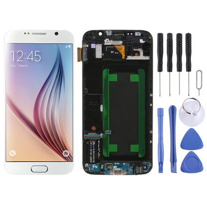 Écran LCD d'origine et numériseur complet avec cadre pour Samsung Galaxy S6 SM-G920F