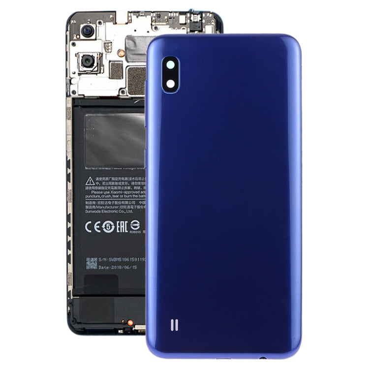 Pour Galaxy A10 SM-A105F/DS, SM-A105G/DS Couvercle arrière de la batterie avec objectif d'appareil photo et touches latérales