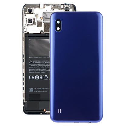 Pour Galaxy A10 SM-A105F/DS, SM-A105G/DS Couvercle arrière de la batterie avec objectif d'appareil photo et touches latérales
