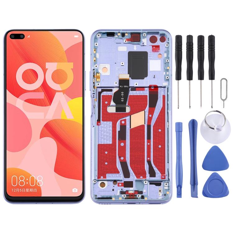 Écran LCD et numériseur complet avec cadre pour Huawei Nova 6 5G, For Huawei Nova 6 5G, For Huawei Nova 6 5G (Dark Blue), For Huawei Nova 6 5G(Purple)