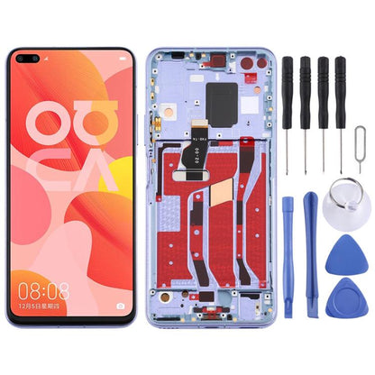 Écran LCD et numériseur complet avec cadre pour Huawei Nova 6 5G, For Huawei Nova 6 5G, For Huawei Nova 6 5G (Dark Blue), For Huawei Nova 6 5G(Purple)